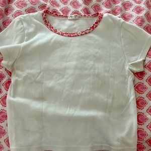 brandy melville john galt pink cheetah print top